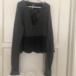 Free People cropped sweatshirt sz Xs top